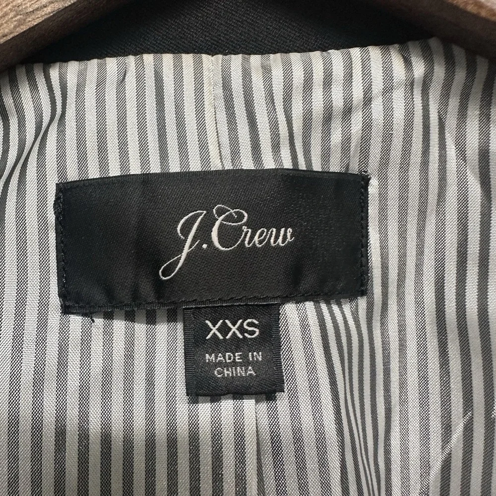 Jcrew Schoolboy Blazer Black Women's Size XXS Style K2899 Lined‎ Preppy Academia